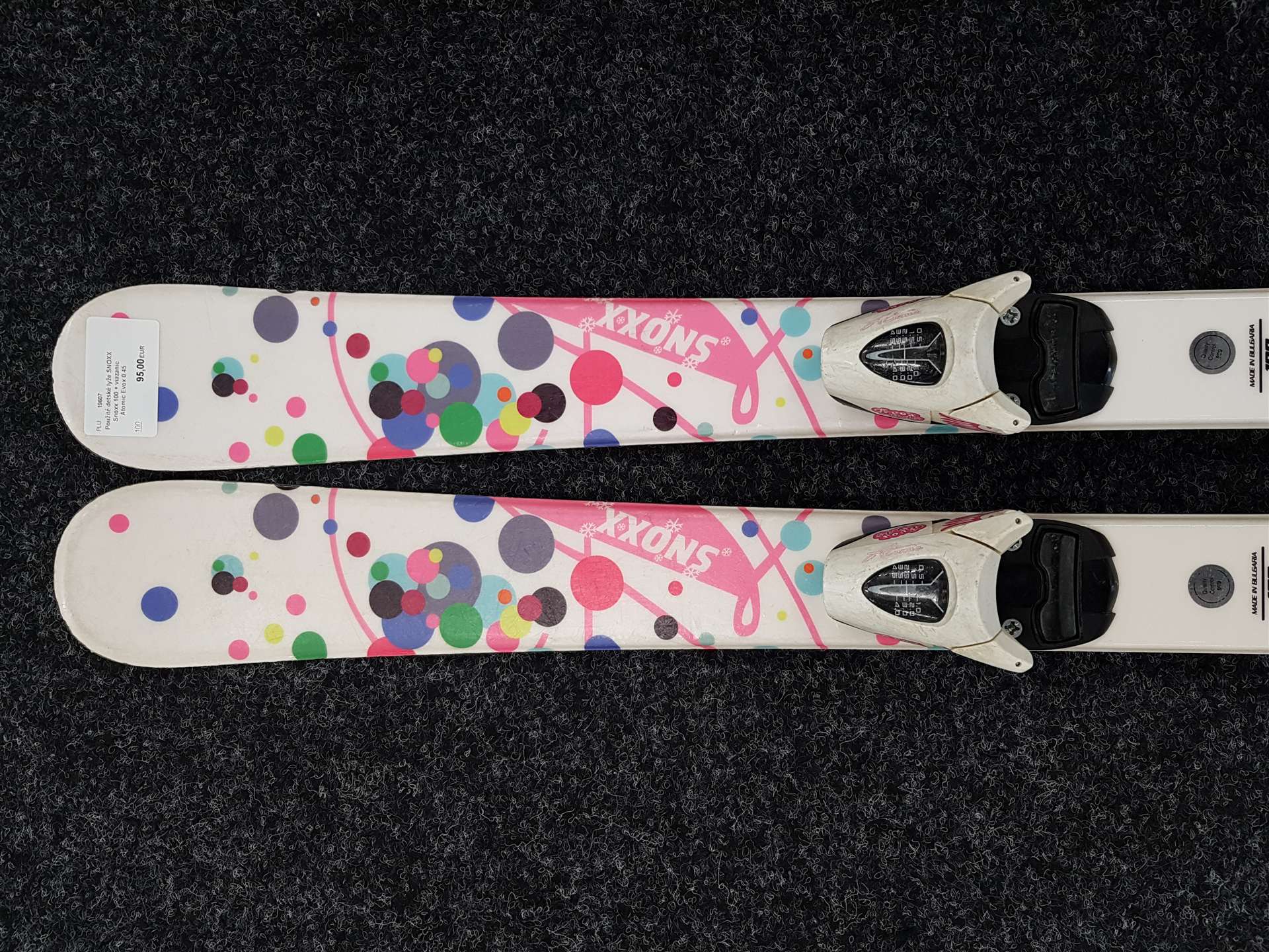 Použité dětské lyže SNOXX Snoxx 100 + vázání Atomic Evox 0.45