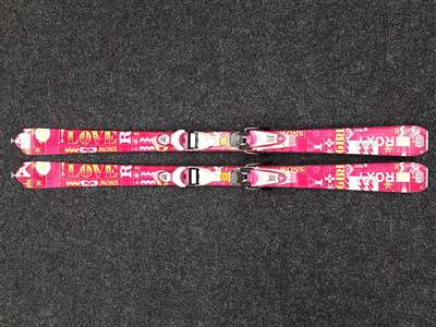 Esquís ROXY Snow Girl usados + fijaciones ROXY Love 9