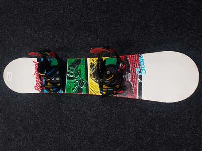 Snowboard ROSSIGNOL Scan folosit + legături Rosignol mărimea S