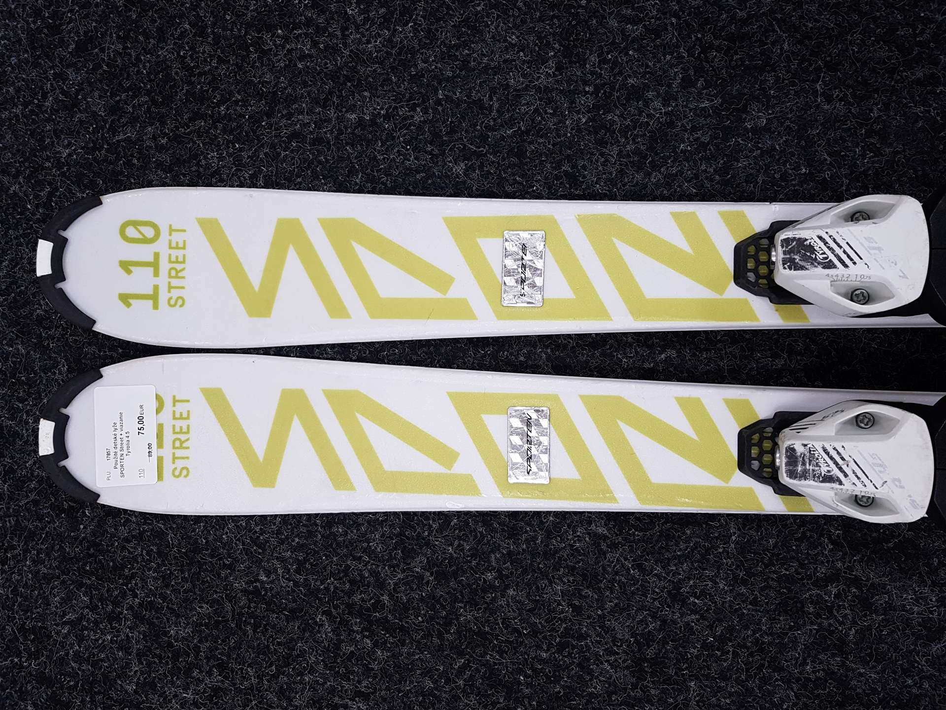 Gebrauchte SPORTEN Street Kinderski + Tyrolia 4.5 Bindungen