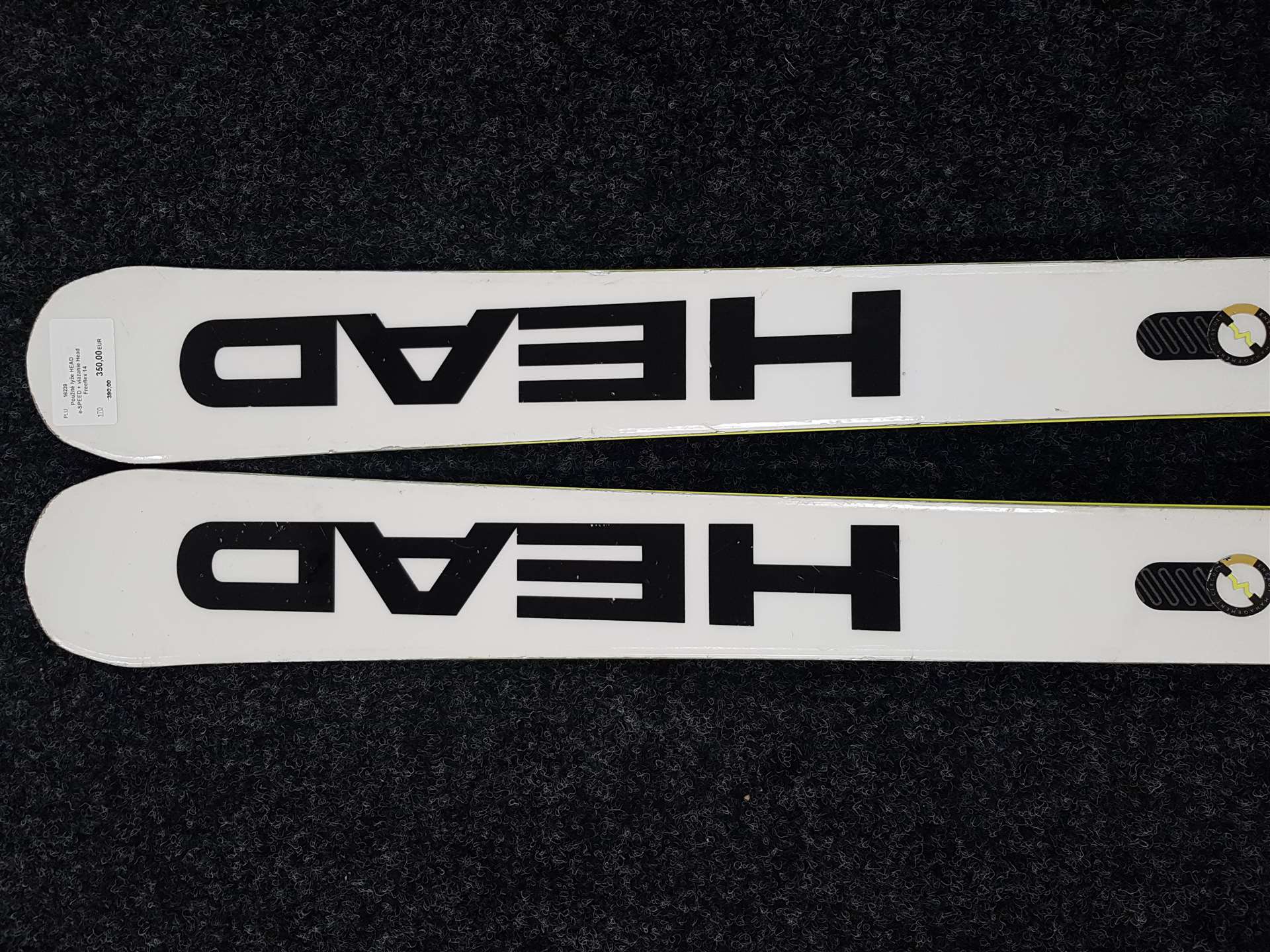 Použité lyže HEAD e-SPEED + vázání Head Freeflex 14