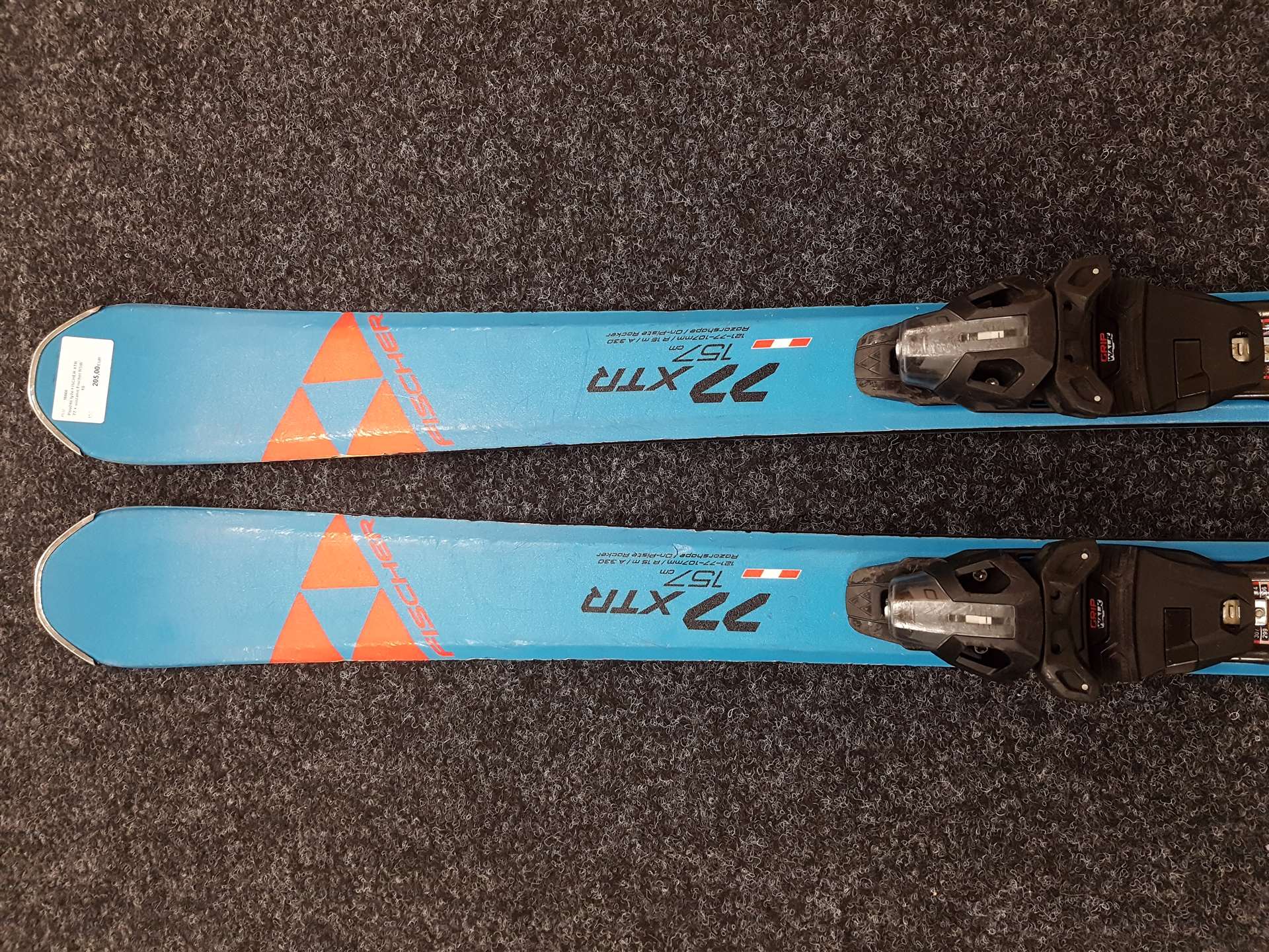 Použité lyže FISCHER XTR 77 + viazanie Fischer RSW 10