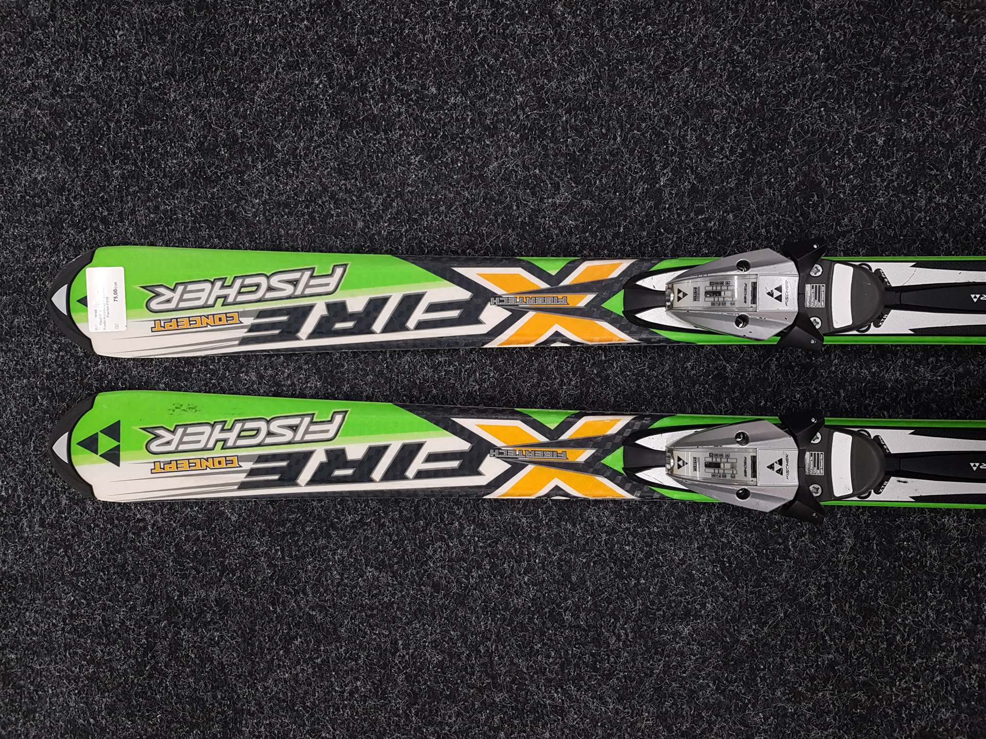 Gebrauchte FISCHER Firetech Concept Ski + Fischer FS10 Bindungen