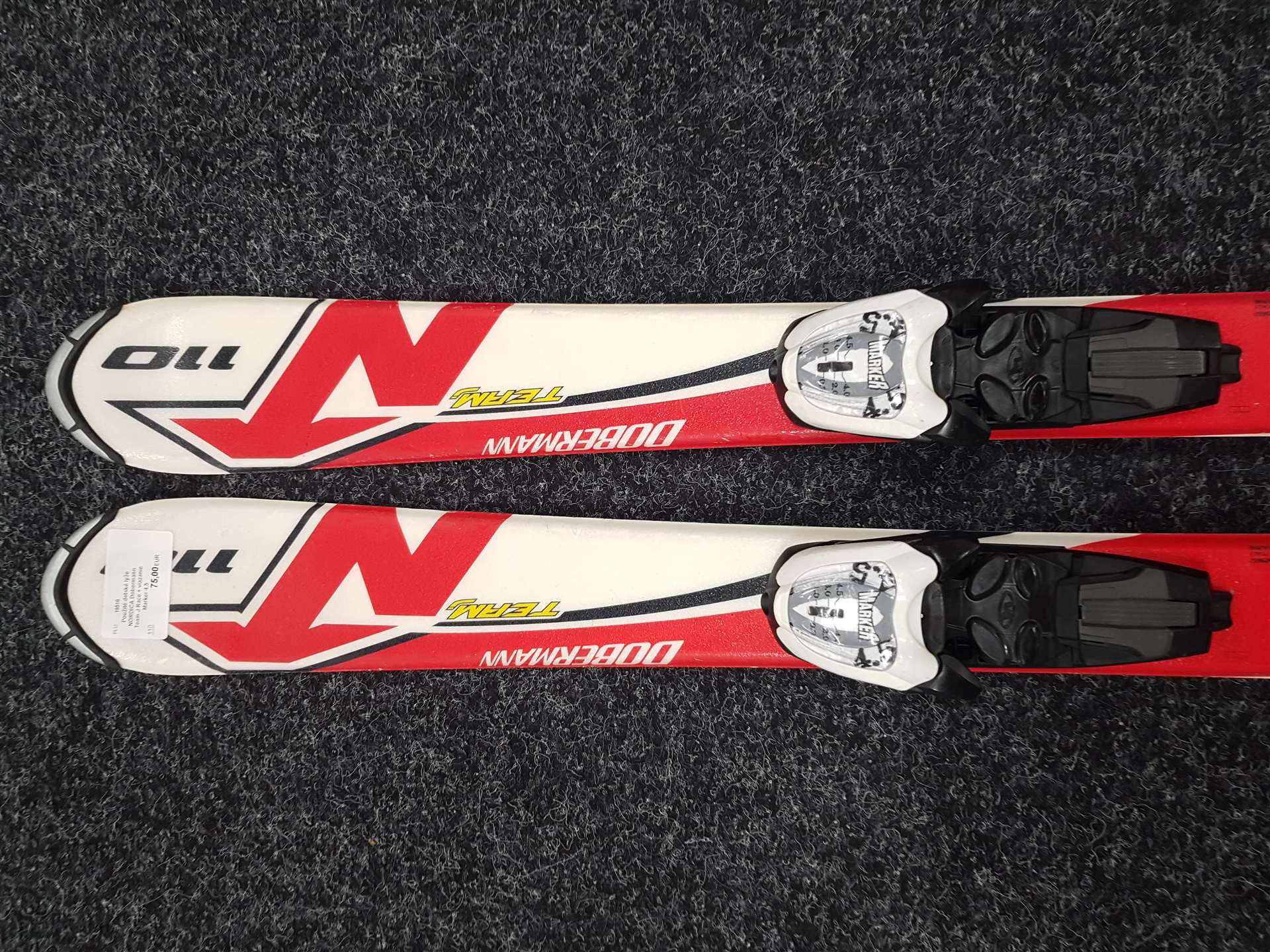 Sci da sci usati per bambini NORDICA Dobermann Team J Race + attacchi Marker 4.5
