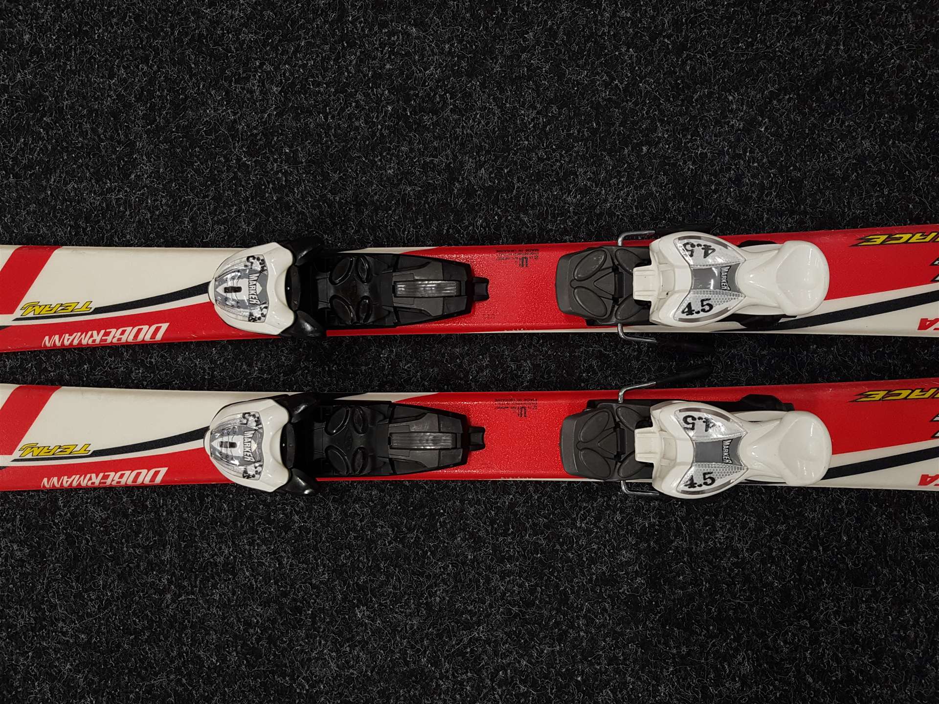 Sci da sci usati per bambini NORDICA Dobermann Team J Race + attacchi Marker 4.5
