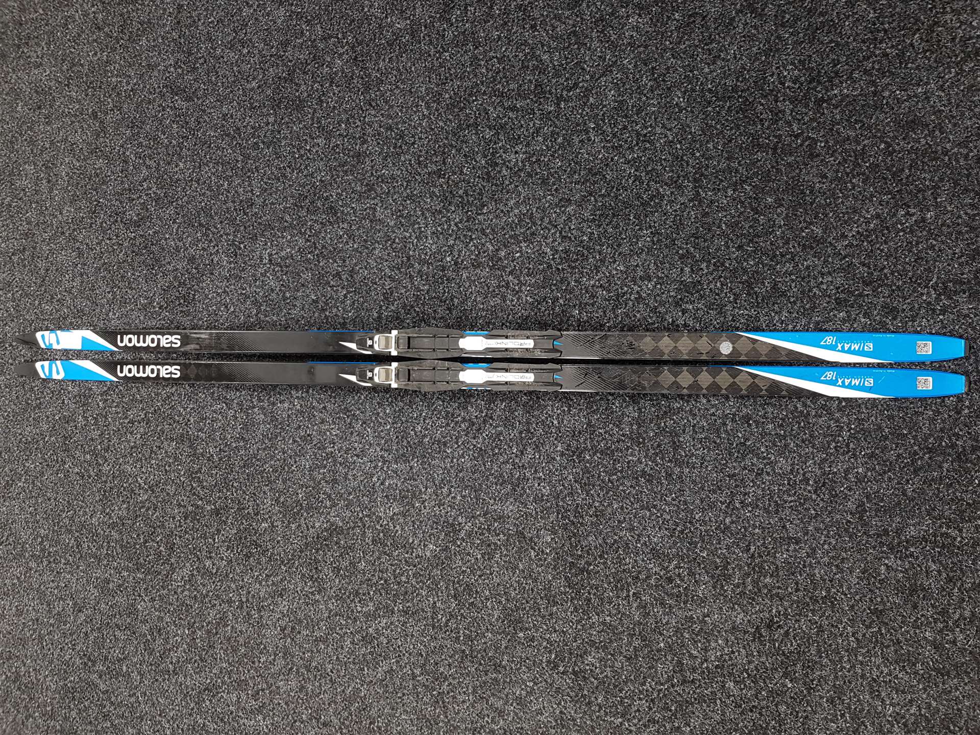 Gebrauchte Salomon S/Max Carbon Skate Langlaufski + NNN Bindungen Salomon Prolink