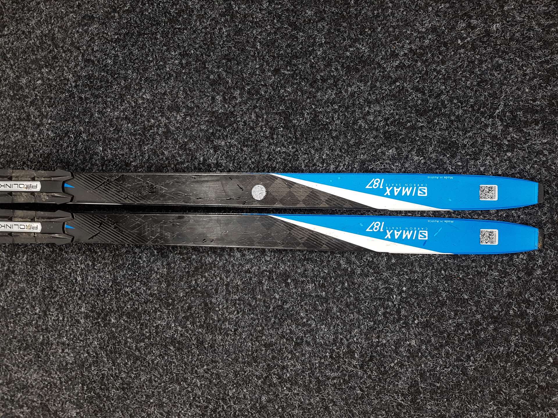 Gebrauchte Salomon S/Max Carbon Skate Langlaufski + NNN Bindungen Salomon Prolink