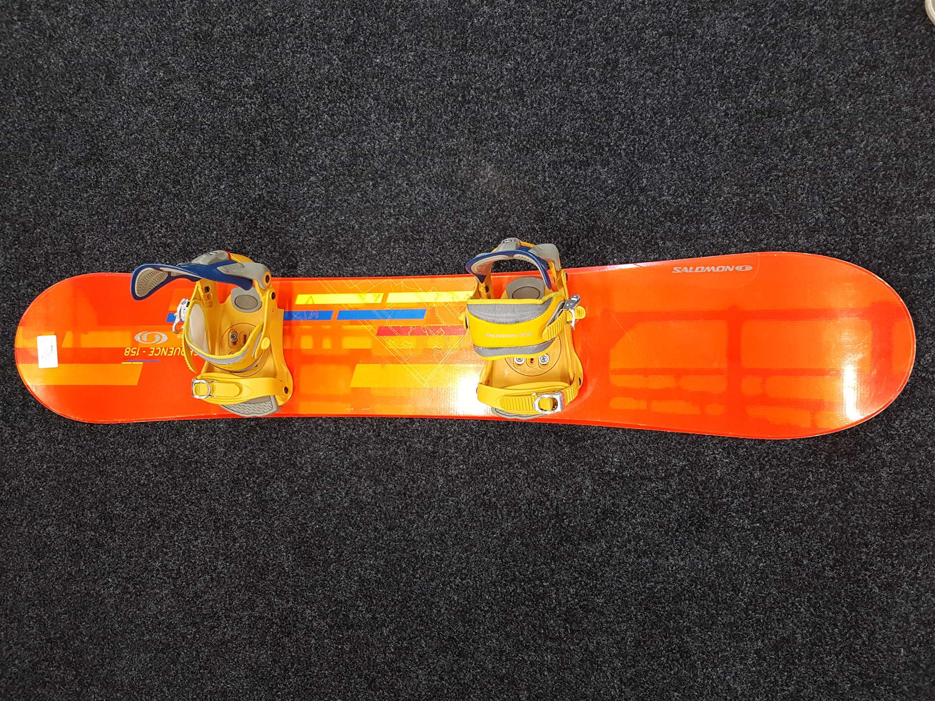 Snowboard Salomon Sequence folosit + legături Salomon S5 mărimea L
