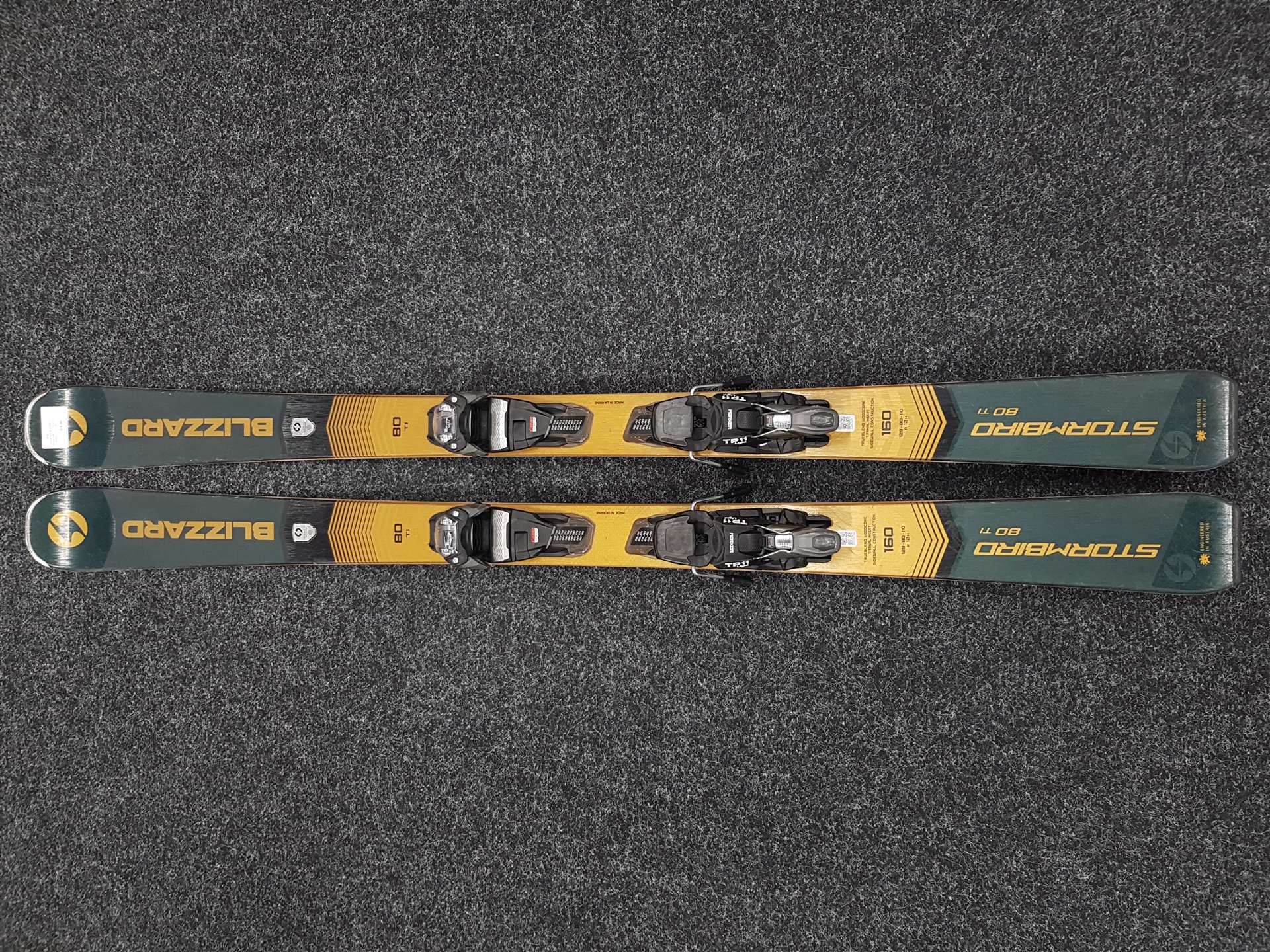Gebrauchte Ski BLIZZARD Stormbird 80 Ti + Bindungen Marker TP 11 Light