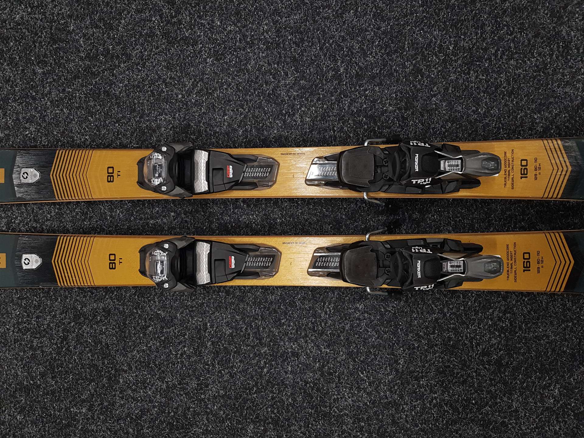 Gebrauchte Ski BLIZZARD Stormbird 80 Ti + Bindungen Marker TP 11 Light