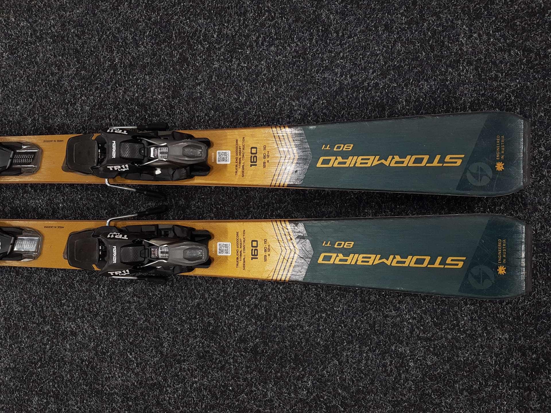 Gebrauchte Ski BLIZZARD Stormbird 80 Ti + Bindungen Marker TP 11 Light