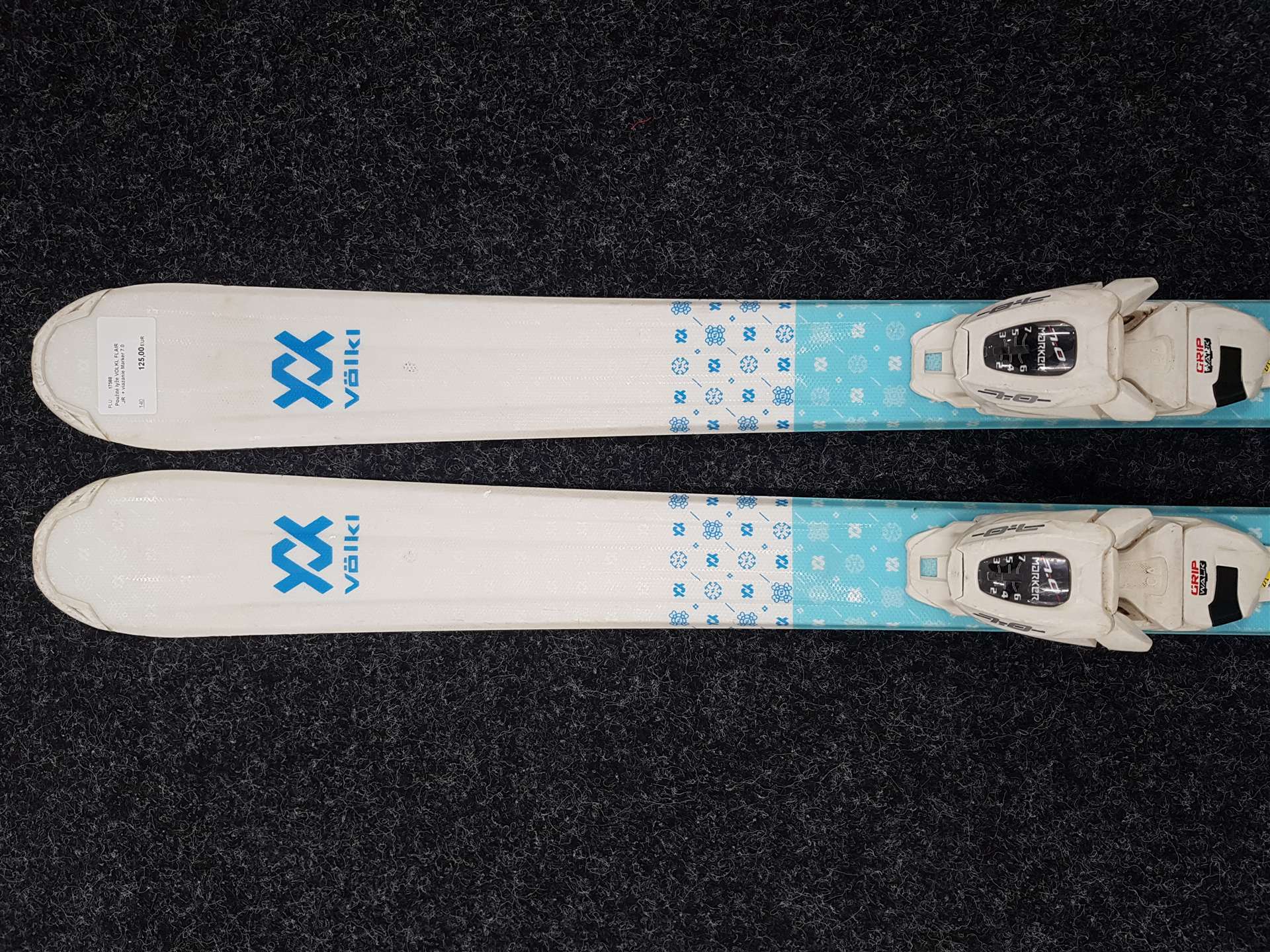 Použité lyže VOLKL FLAIR JR  + viazanie Marker 7.0