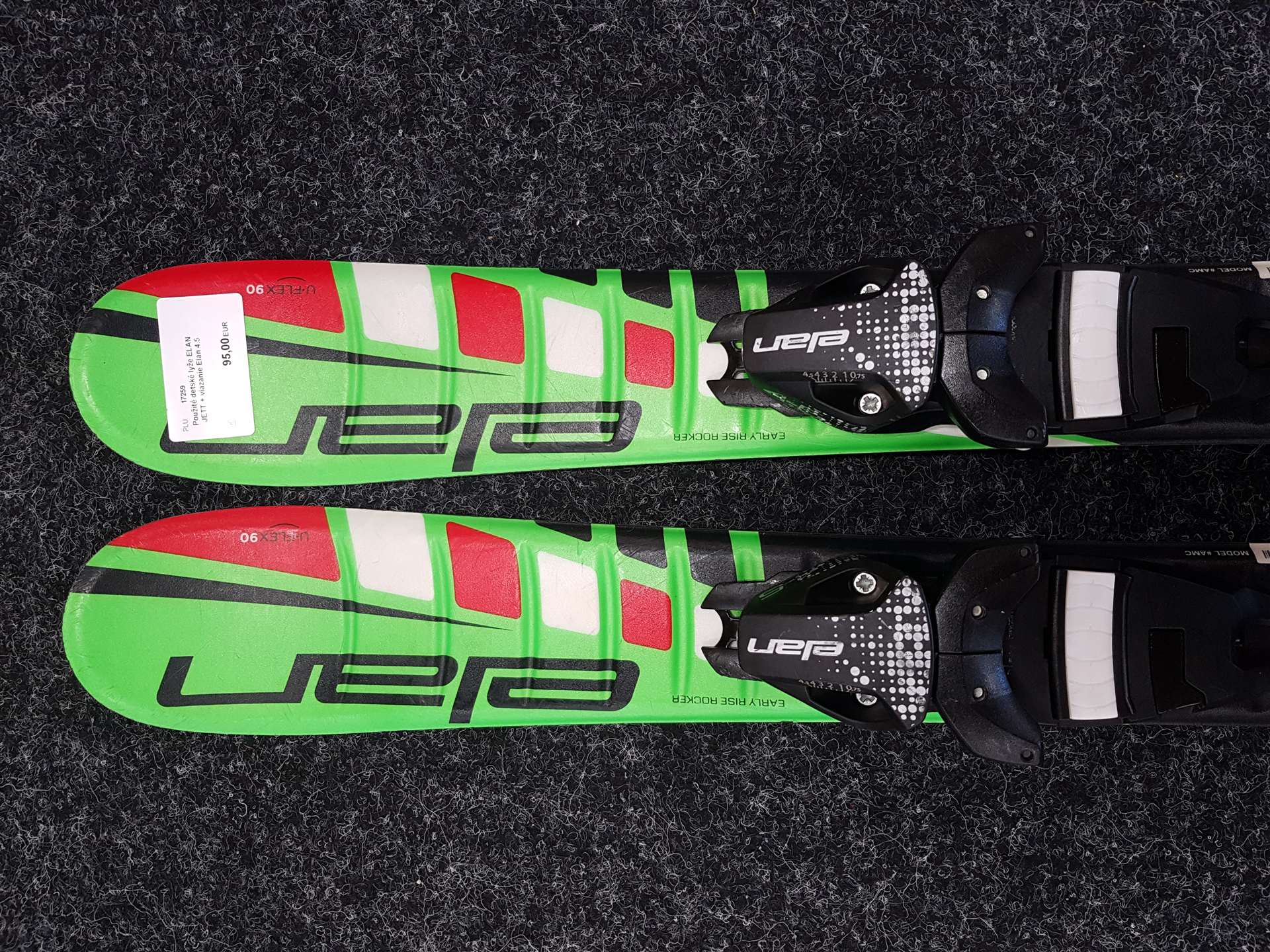 Gebrauchte Kinderski ELAN JETT + Bindungen Elan 4.5