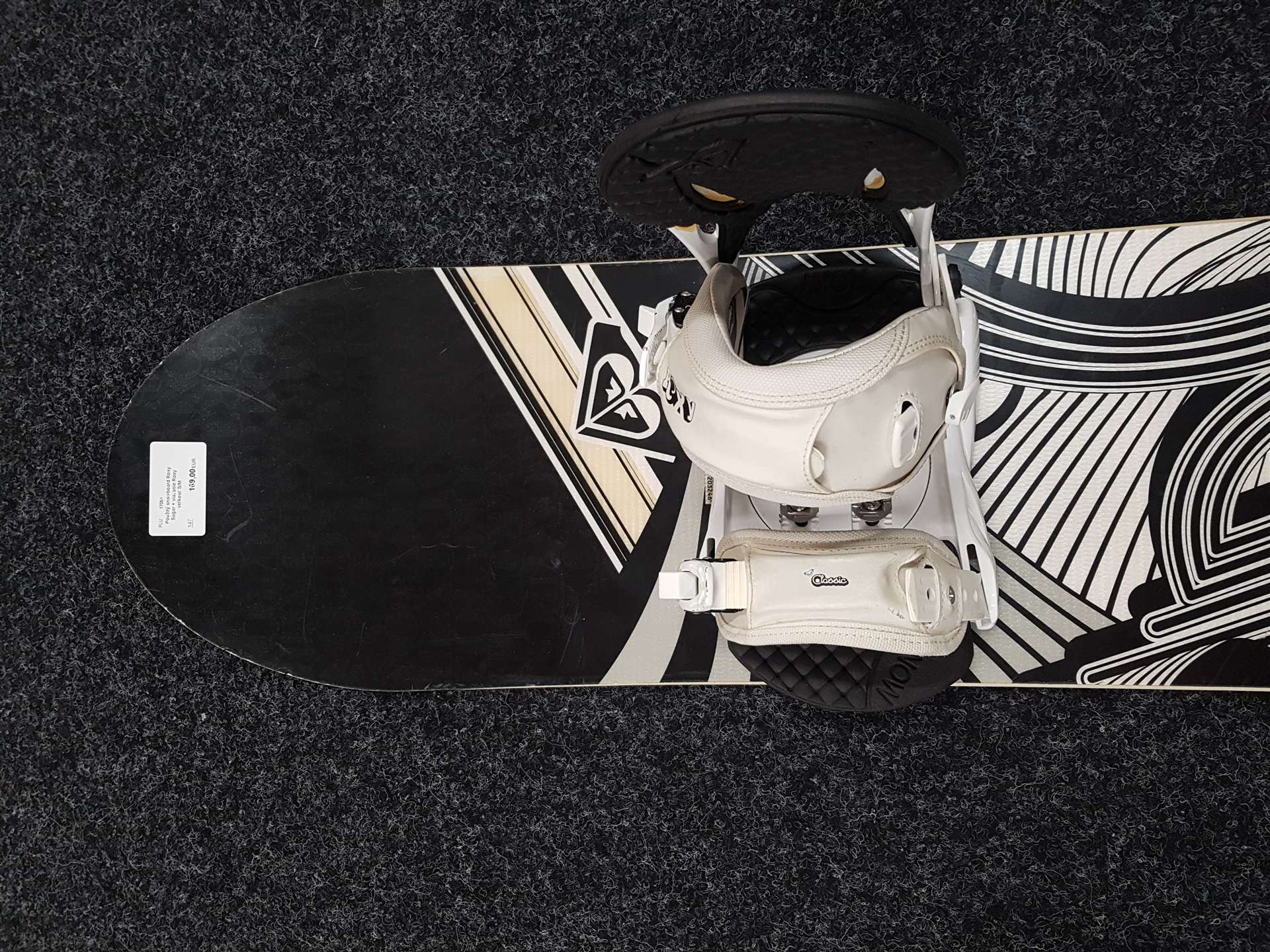 Snowboard Roxy Sugar d'occasion + fixations Roxy, taille S/M