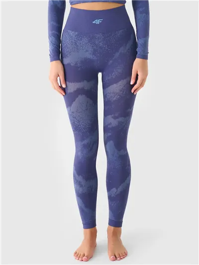 Bielizna termoaktywna damska F209 LIGHT BLUE ALLOVER pants
