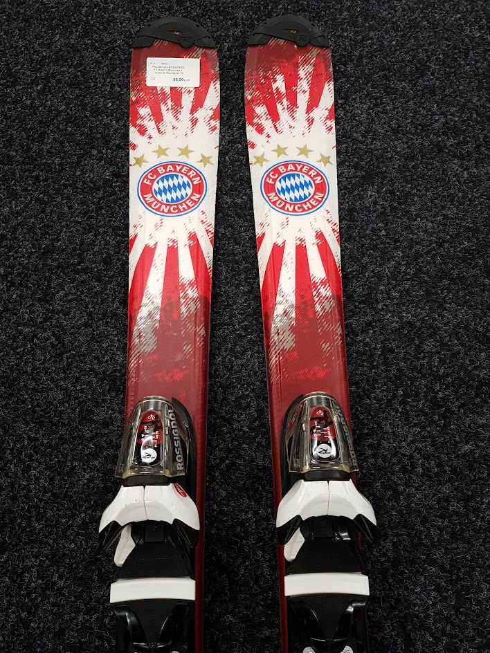Použité lyže ROSSIGNOL FC Bayern Munchen + vázání Rossignol 70