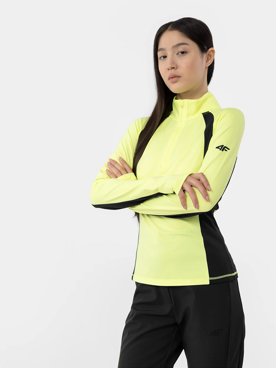 Sous-vêtement thermique femme 4F BIDD031 citron néon