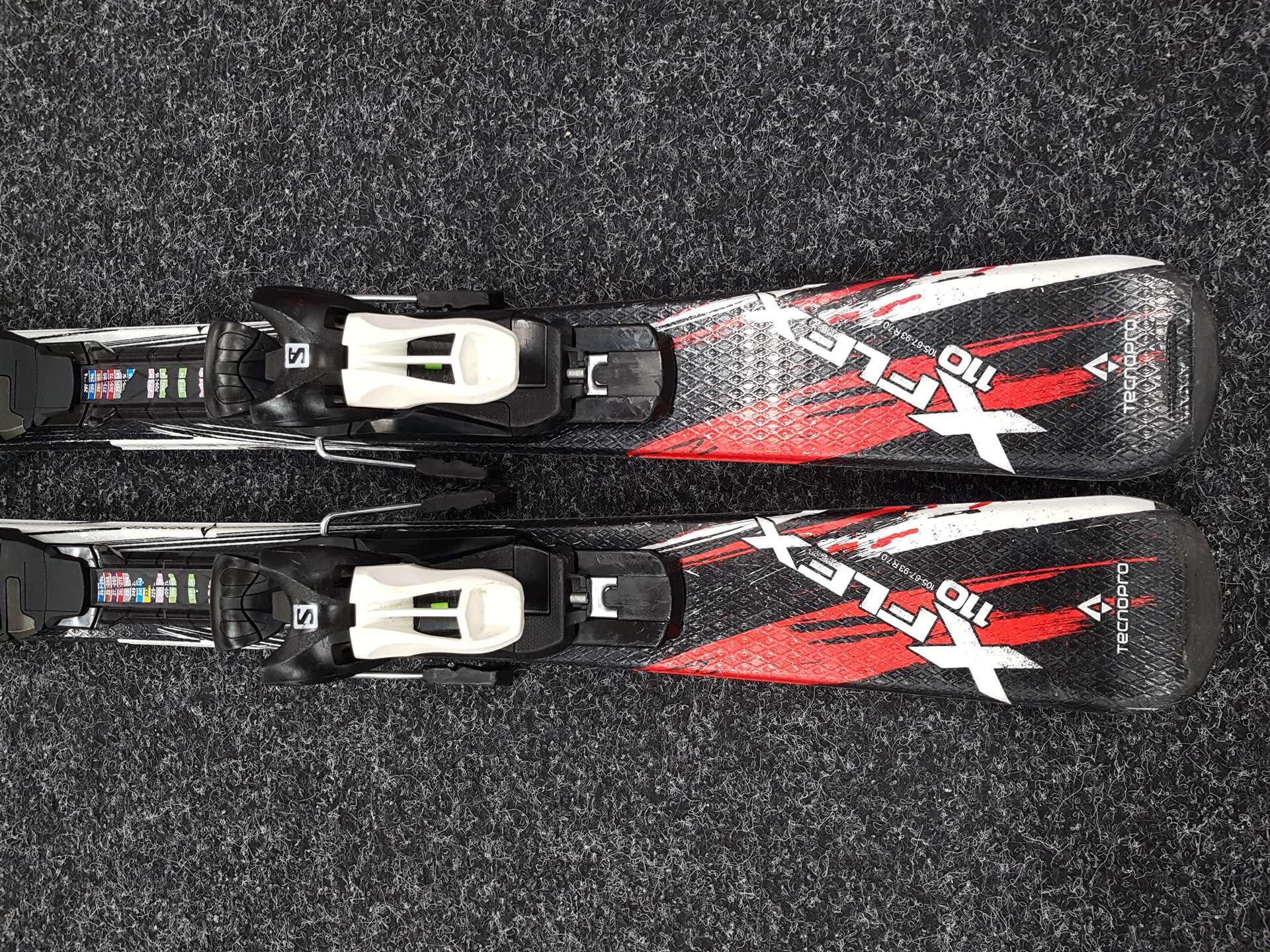 Schiuri pentru copii folosite TECNOPRO XT Team + legături Salomon 5