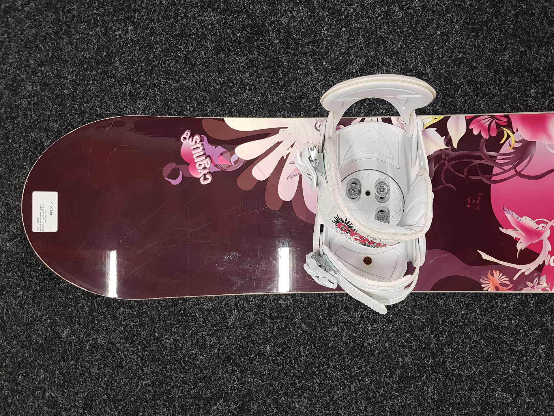 Použitý snowboard  Cygnus Paradise + viazanie  Cygnus veľkosť S/M
