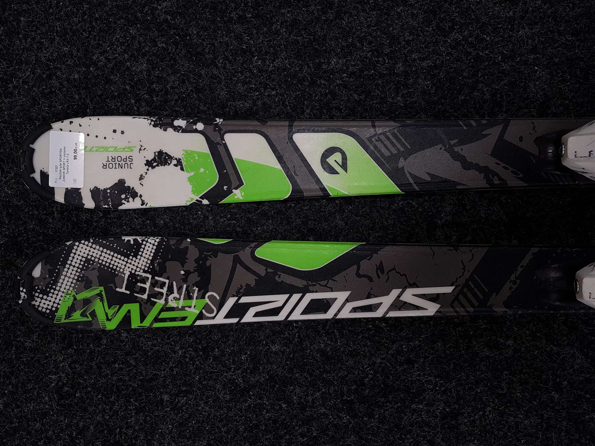 Skis d'occasion SPORTEN JUNIOR SPORT + fixations Tyrolia LRX 7.5