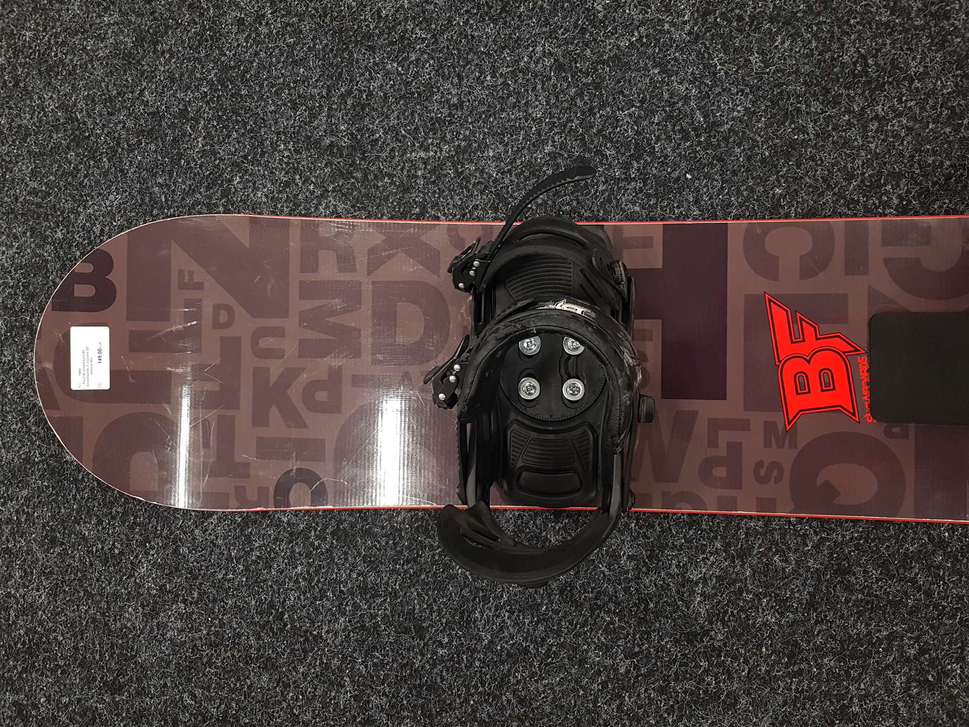 Použitý snowboard BF Snowboards + vázání BF velikost M/L