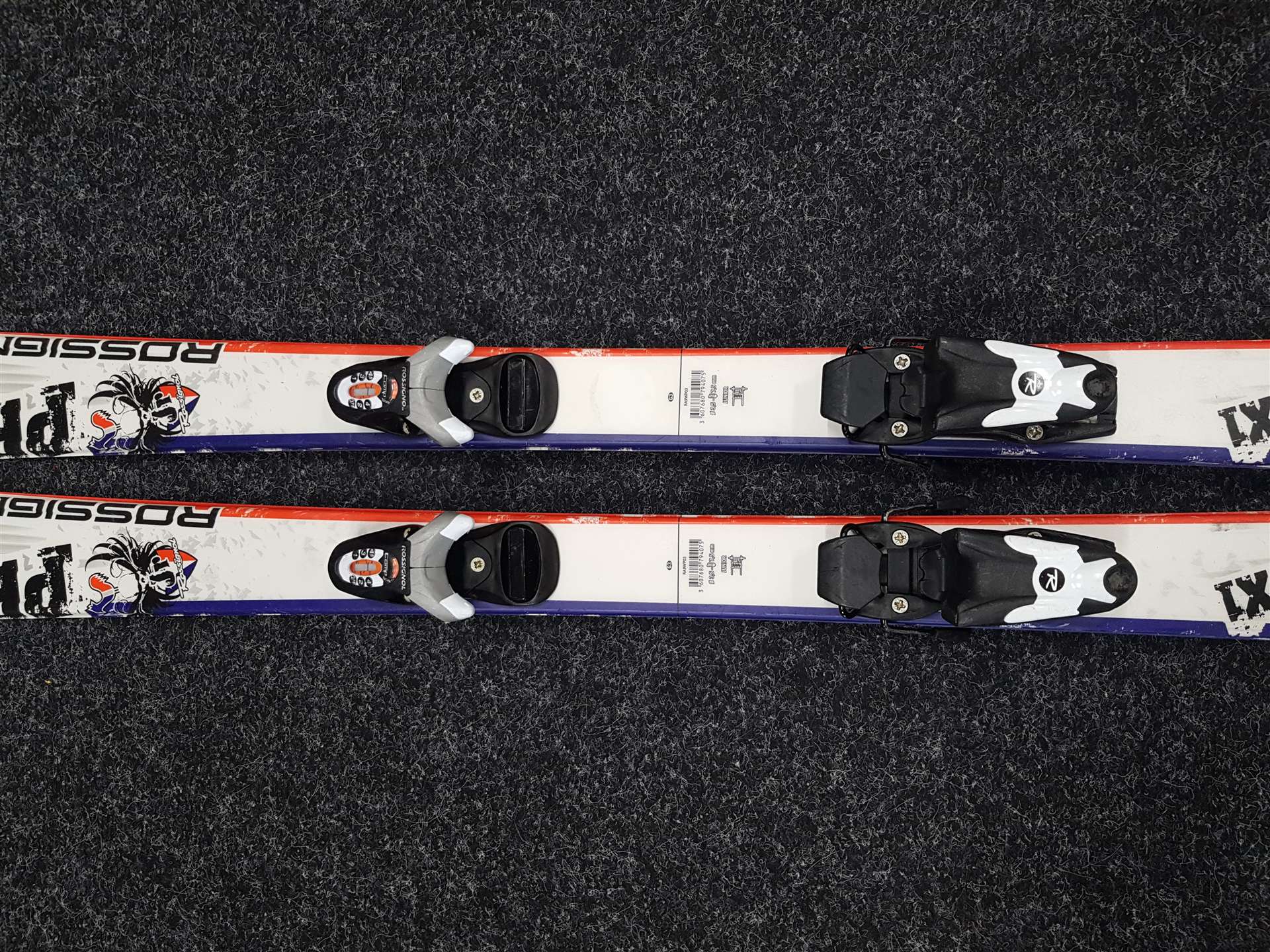 Použité dětské lyže ROSSIGNOL PRO X1 + vázání Rossignol Comp J 4,5