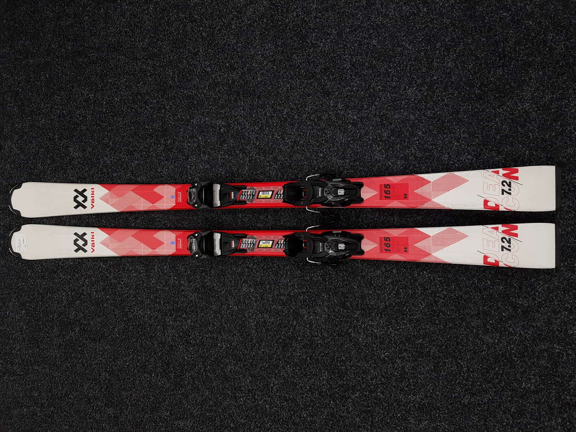 Używane narty VOLKL Deacon 7.2 + wiązania Marker FDT 10