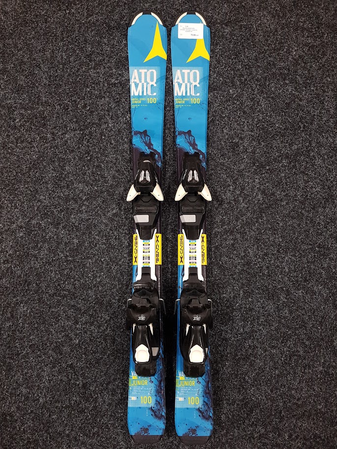 Použité detské lyže ATOMIC Vantage + viazanie Ezytrak 4,5