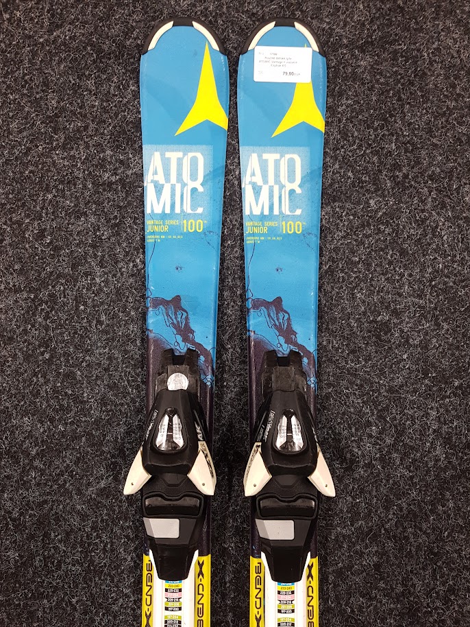 Použité detské lyže ATOMIC Vantage + viazanie Ezytrak 4,5