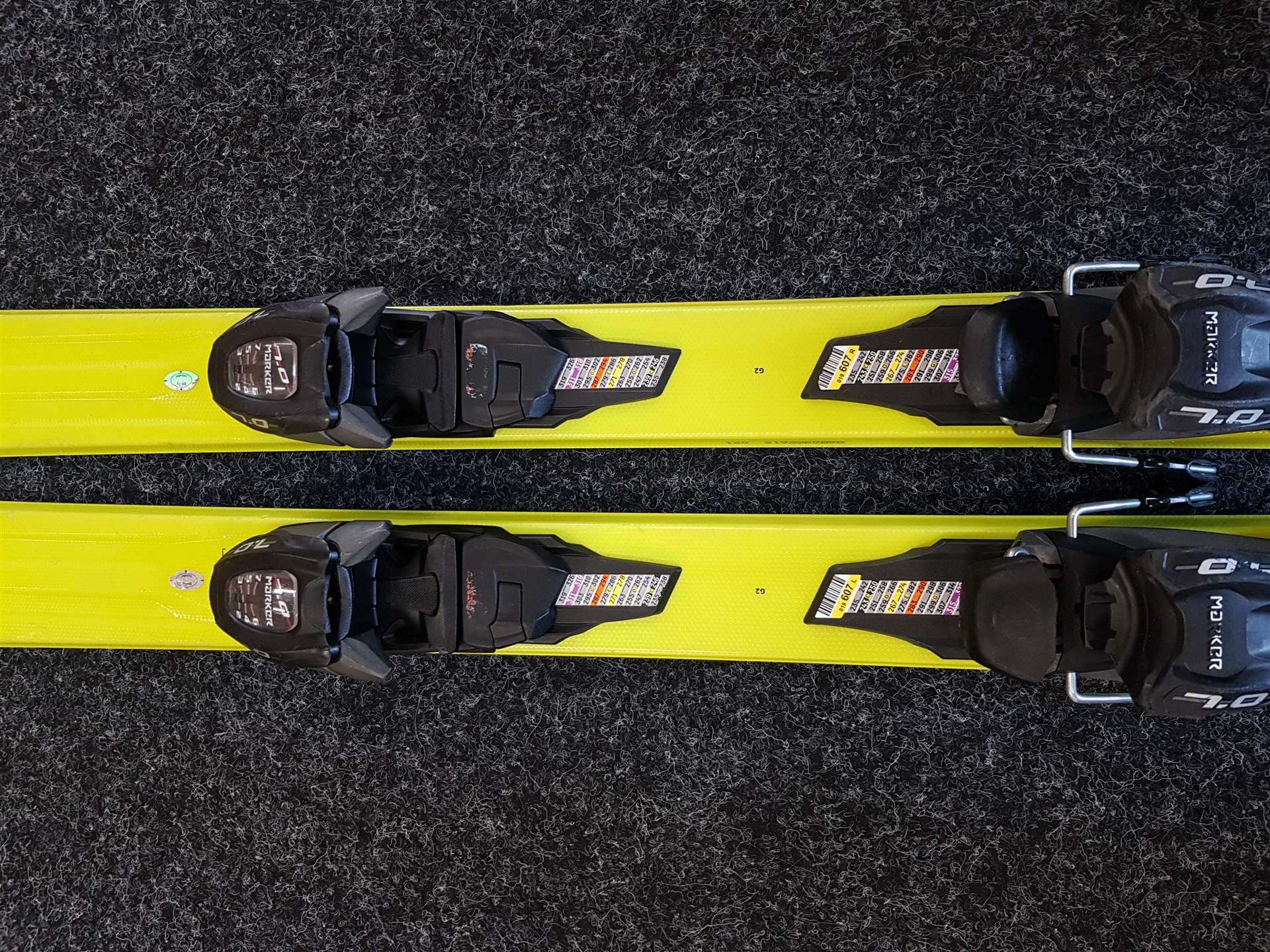 Sci VOLKL Racetiger GS usati + attacchi Marker 7.0