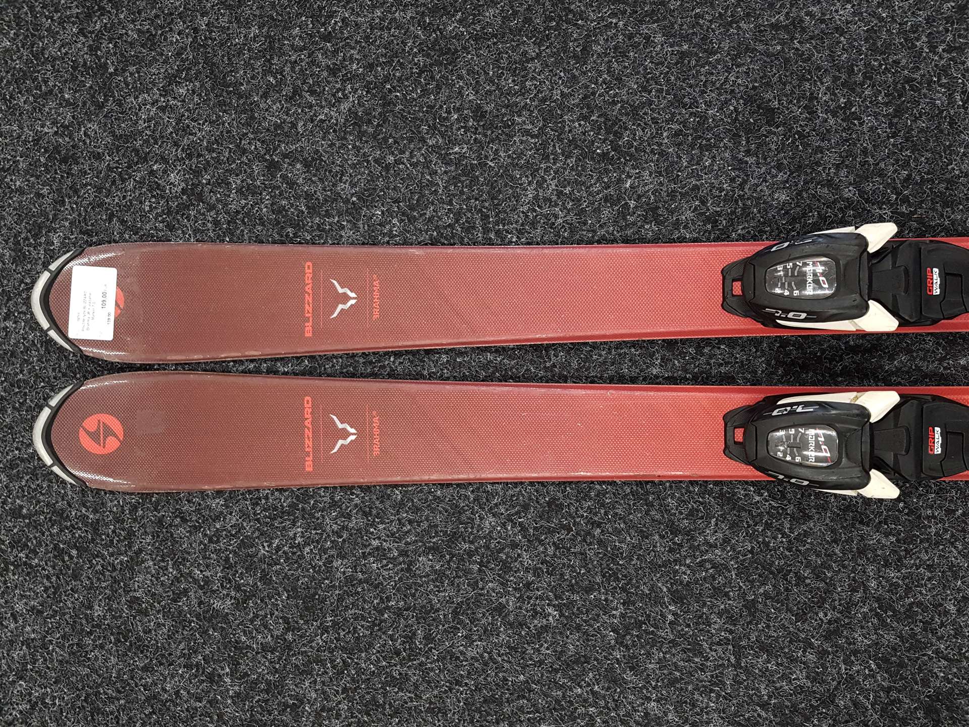 Gebrauchte BLIZZARD Brahma JR Ski + Marker 7.0 Bindungen