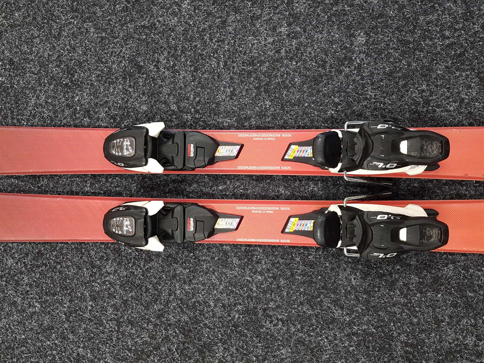 Gebrauchte BLIZZARD Brahma JR Ski + Marker 7.0 Bindungen
