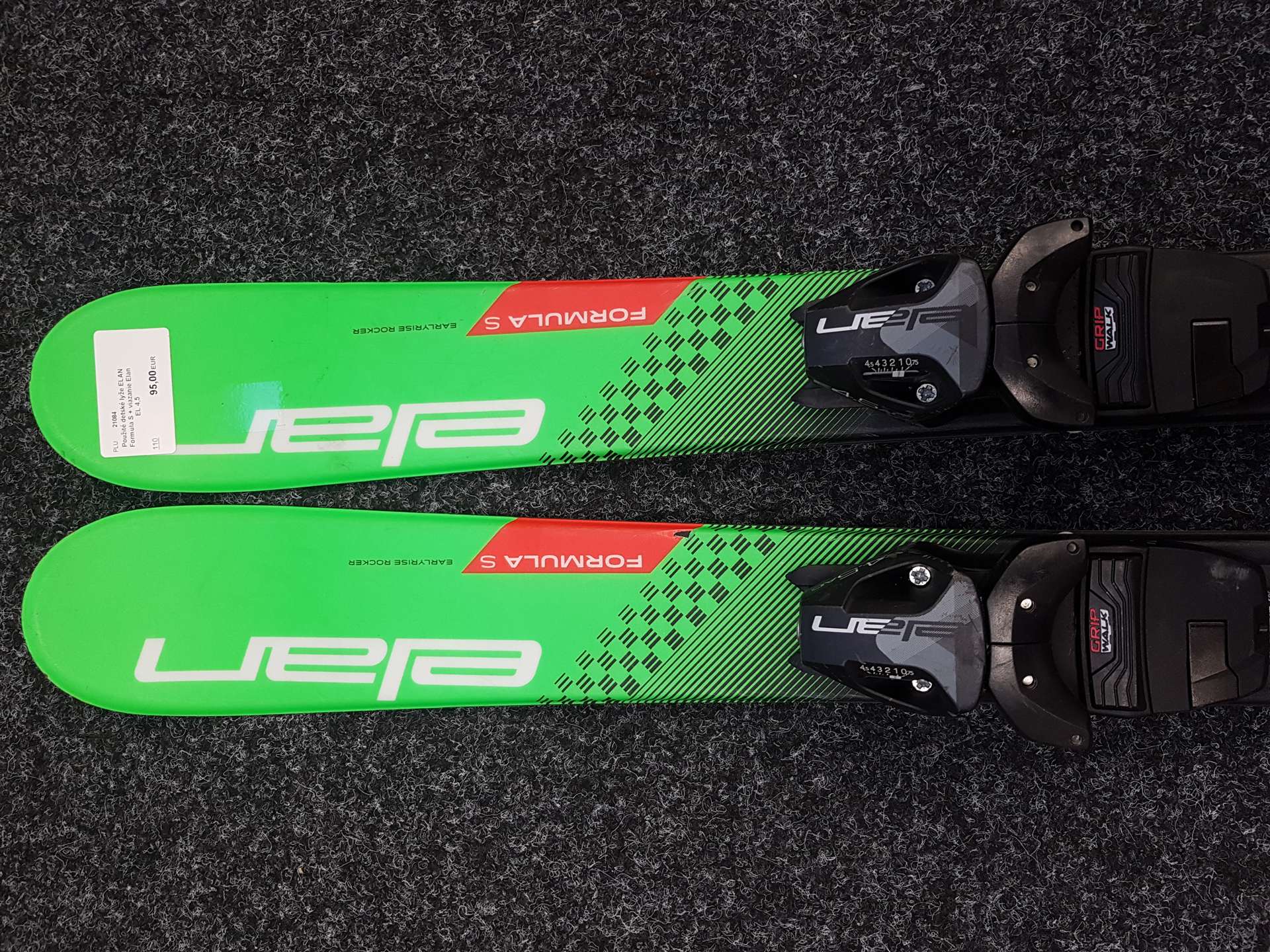 Gebrauchte Kinderski ELAN Formula S + Bindungen Elan EL 4.5