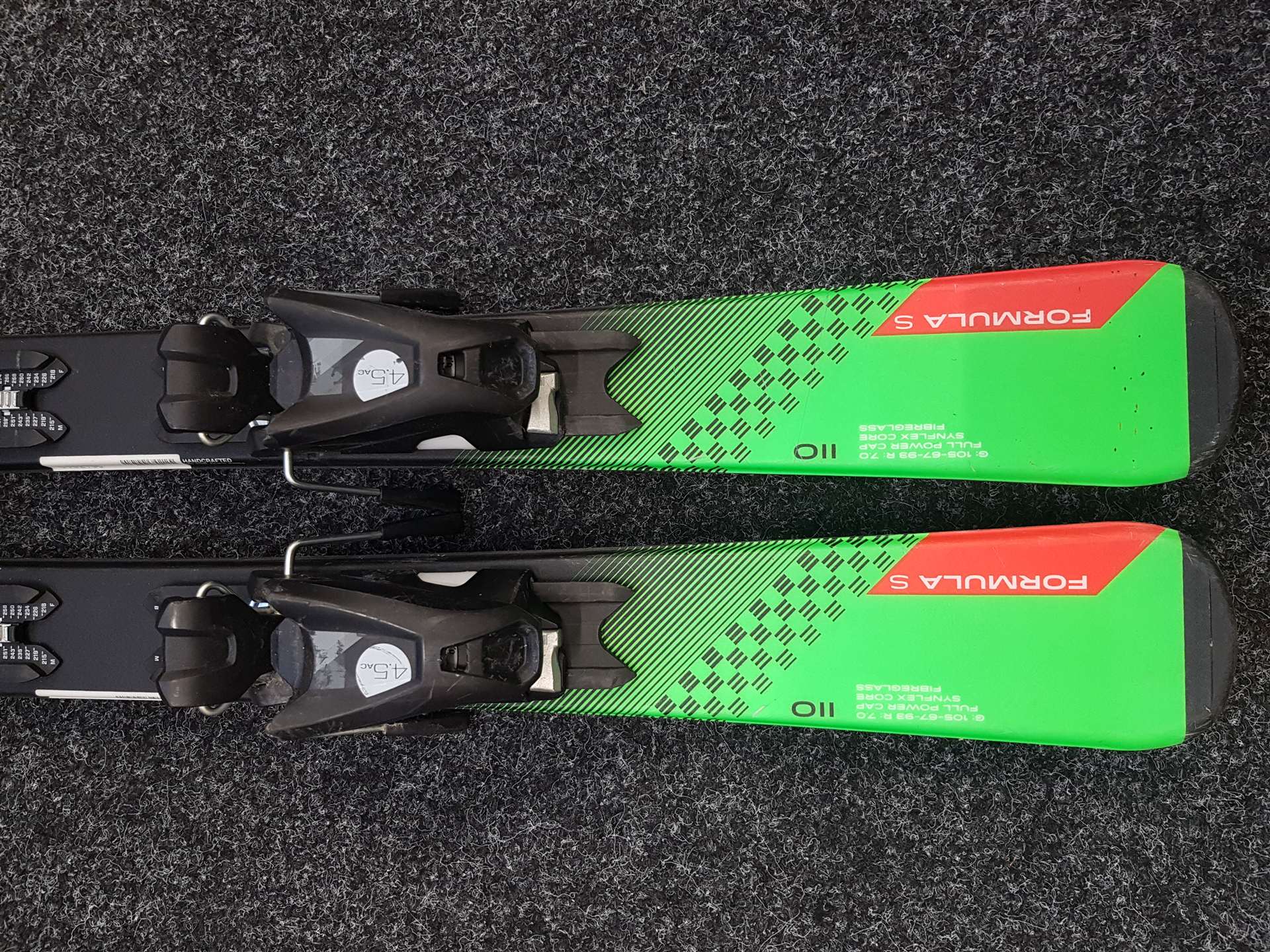 Gebrauchte Kinderski ELAN Formula S + Bindungen Elan EL 4.5