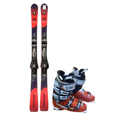 Bazárové lyže Volkl Deacon 74 UVO + boty Tecnica 