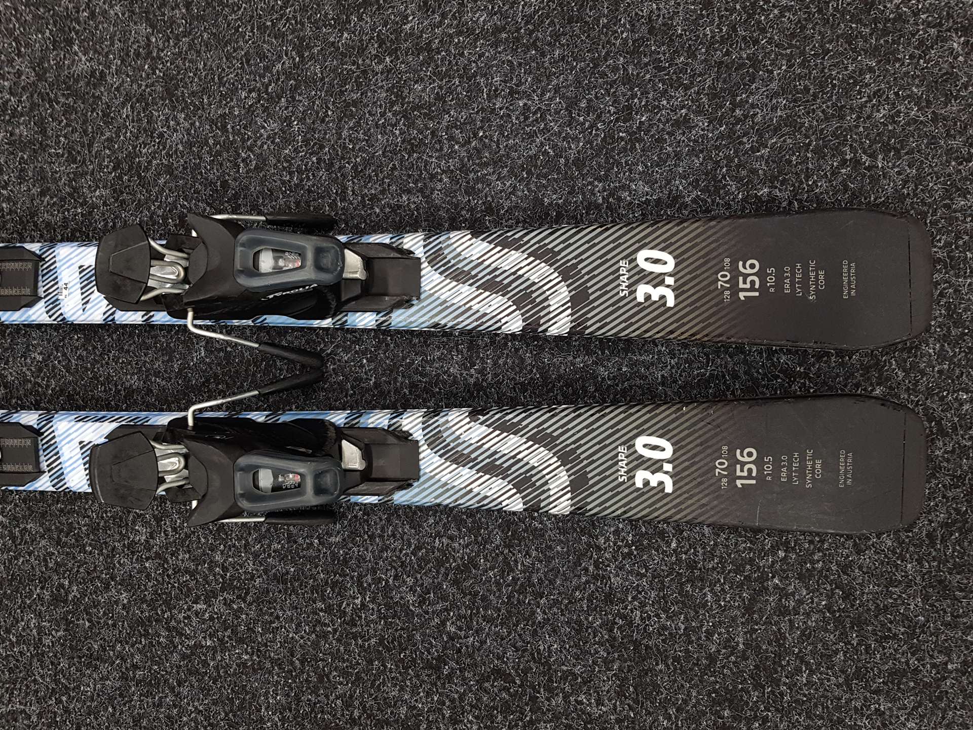 Gebrauchte HEAD Shape 3.0 Ski + Tyrolia 10 Bindungen