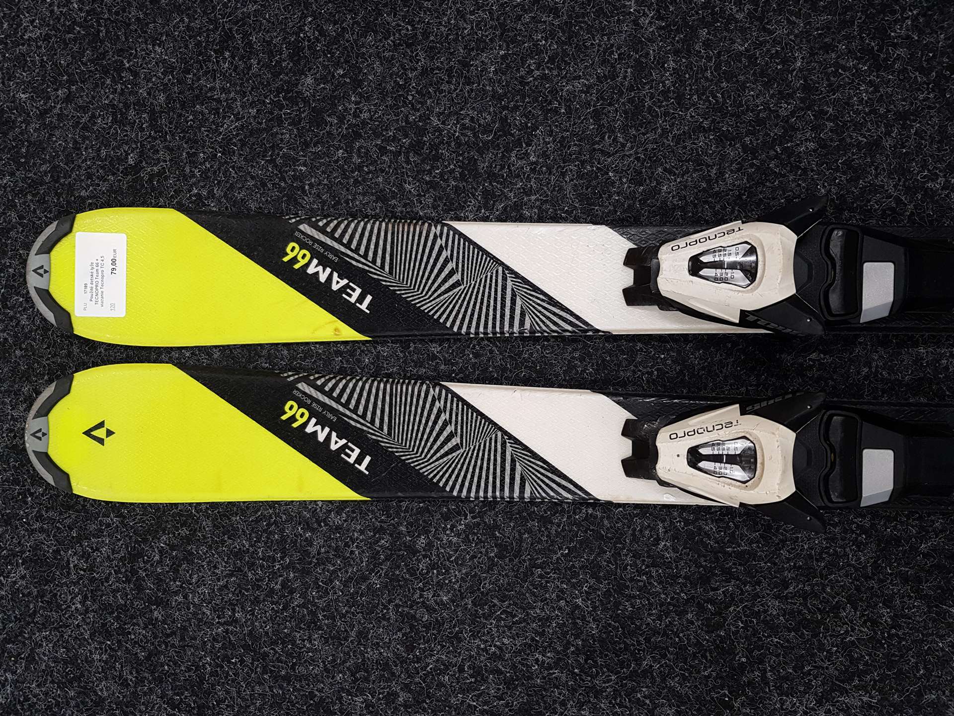 Skis enfant d'occasion TECNOPRO Team 66 + fixations Tecnopro TC 4.5