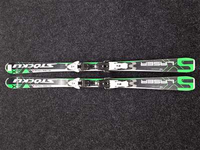 Gebrauchte Stockli Laser Ski + Salomon TI 10 Bindungen