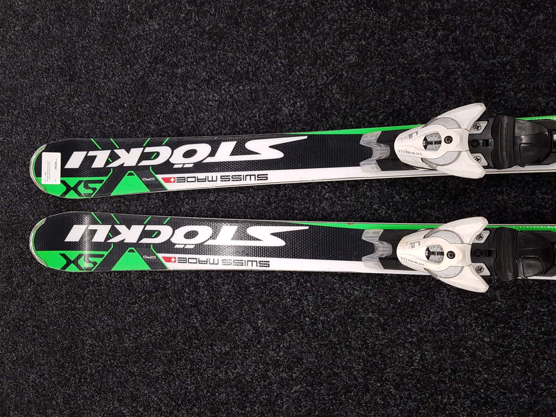 Skis Stockli Laser d'occasion + fixations Salomon TI 10