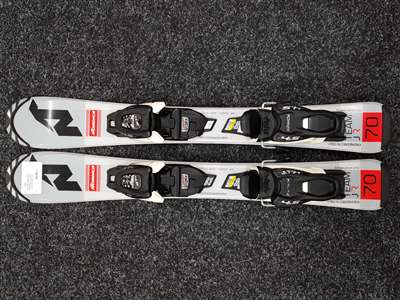 Použité detské lyže NORDICA Team JR + viazanie Marker 4.5
