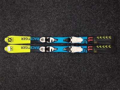 Sci da sci usati per bambini VOLKL Racetiger SL + attacchi Marker 7.0