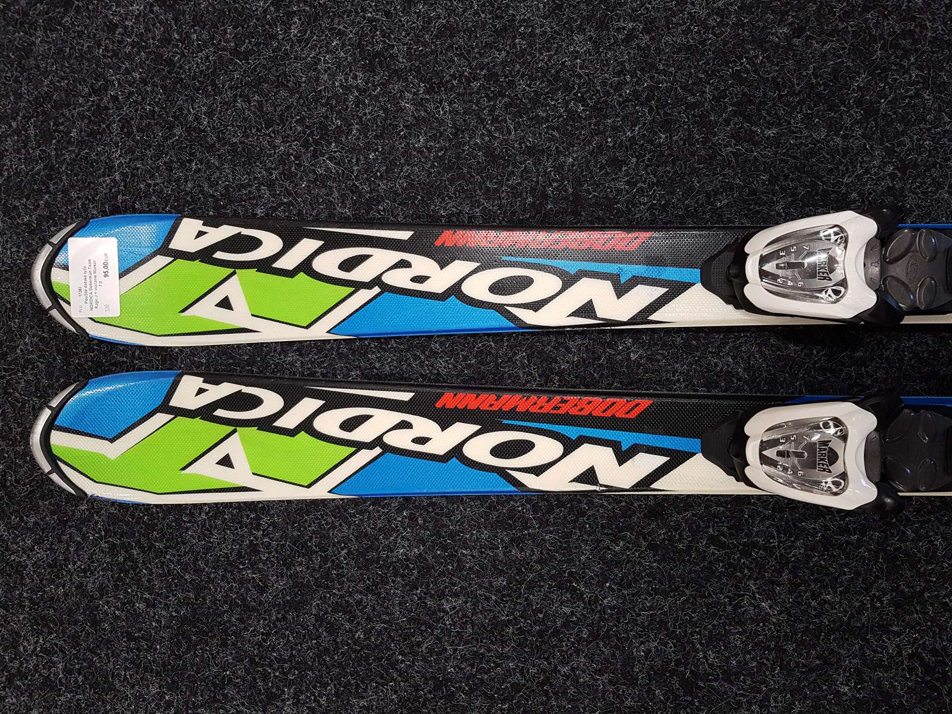 Sci usati per bambini NORDICA Doberman Team Rage J + attacchi Marker 7.0