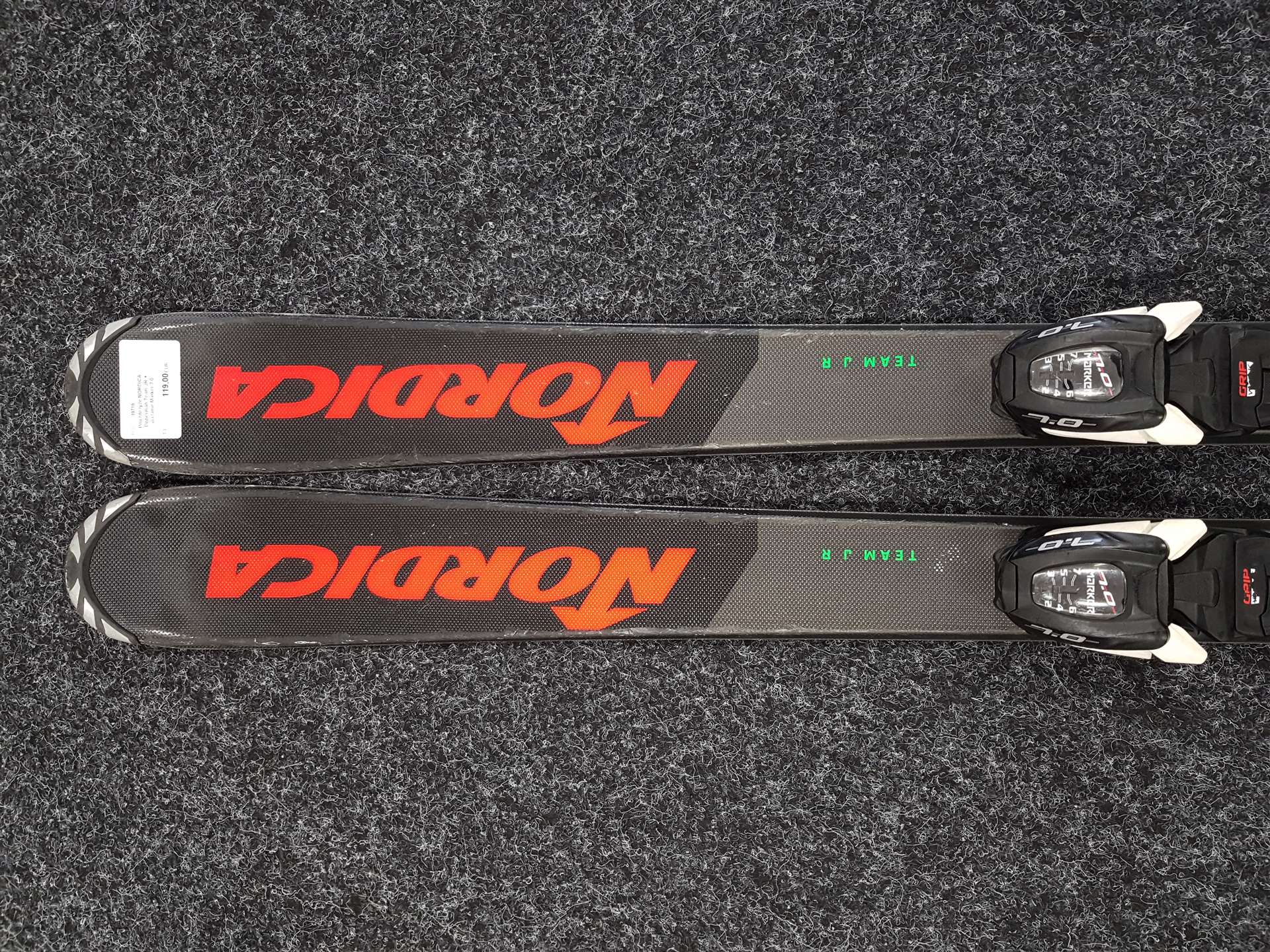Gebrauchte Ski NORDICA Doberman Team JR + Bindungen Marker 7.0