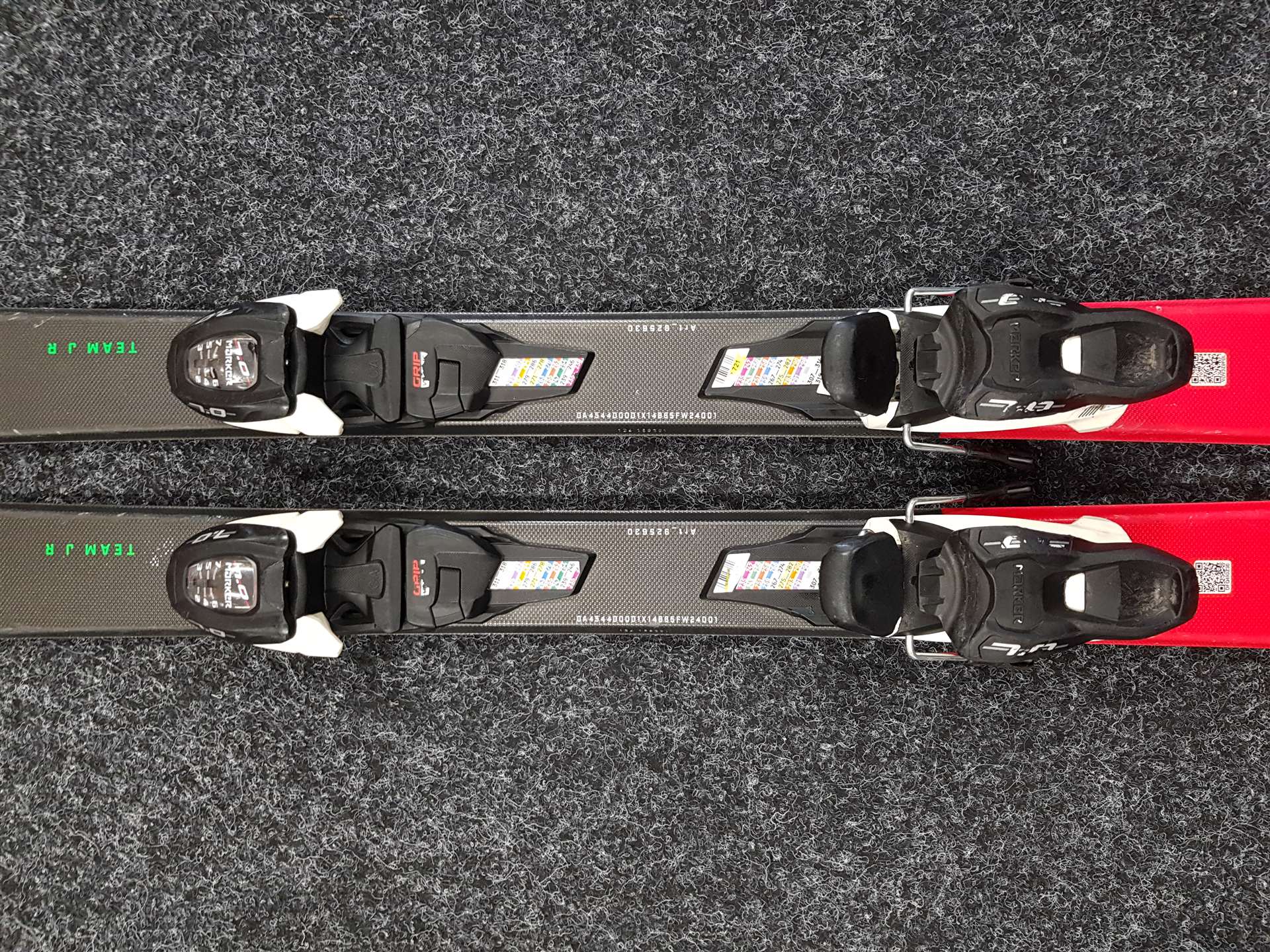 Gebrauchte Ski NORDICA Doberman Team JR + Bindungen Marker 7.0