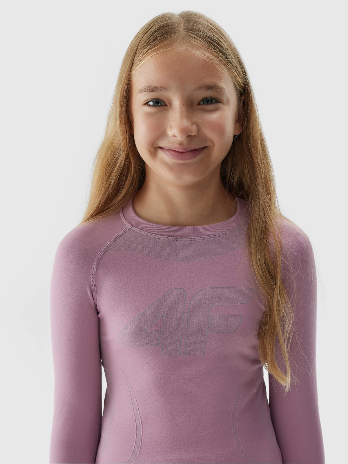 Ensemble de sous-vêtements thermiques pour fille 4F F109 rose
