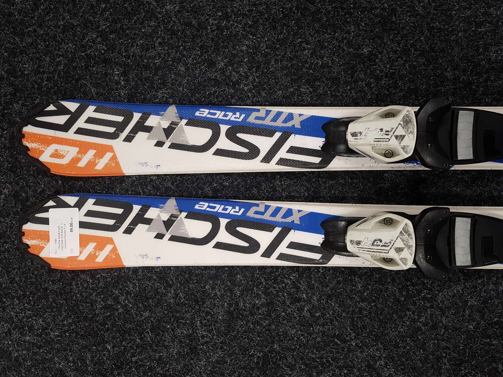 Použité detské lyže FISCHER XTR RACE  + viazanie Fischer FJ 4