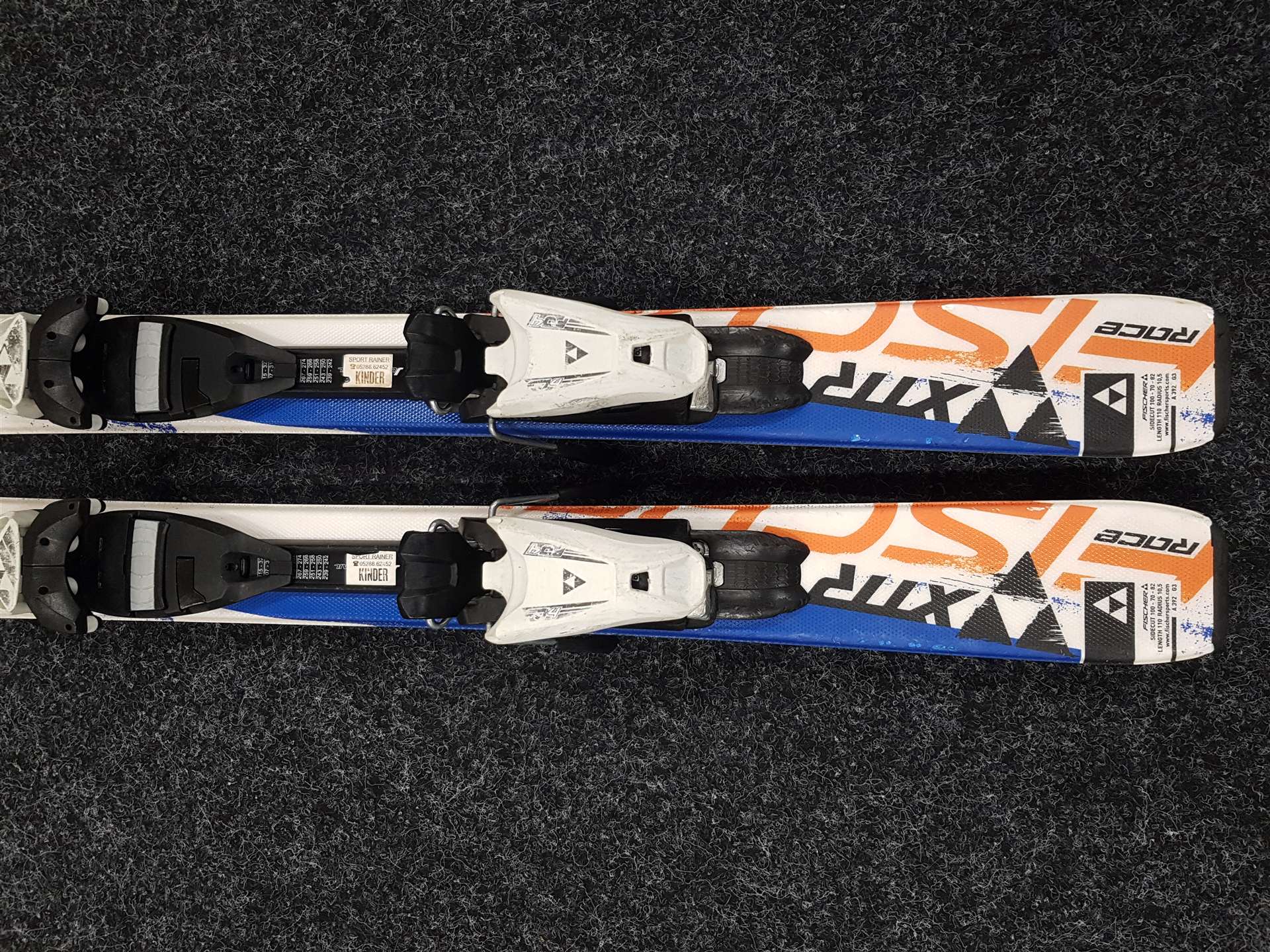 Použité detské lyže FISCHER XTR RACE  + viazanie Fischer FJ 4