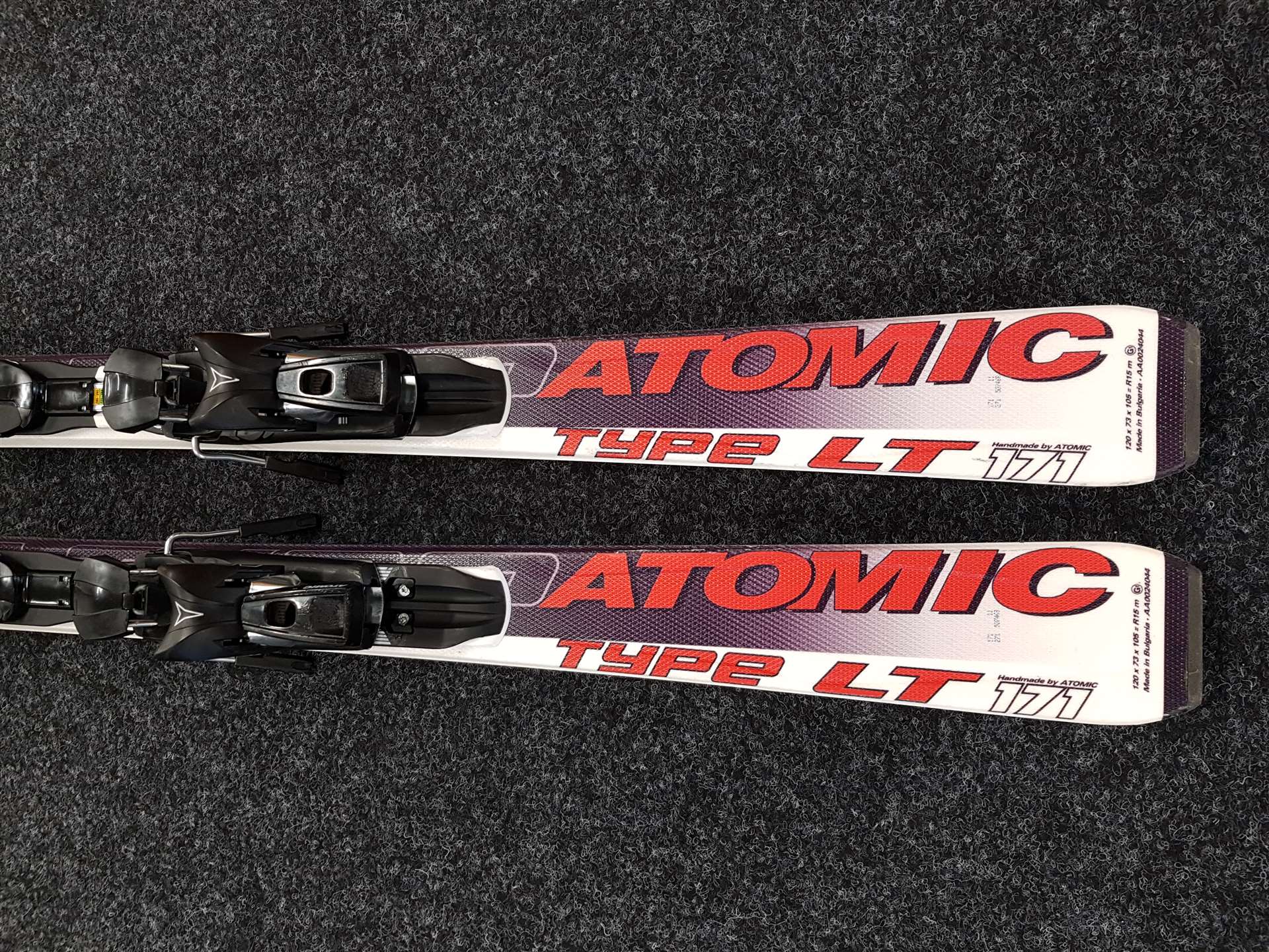 Použité lyže ATOMIC Type LT + viazanie Atomic 10