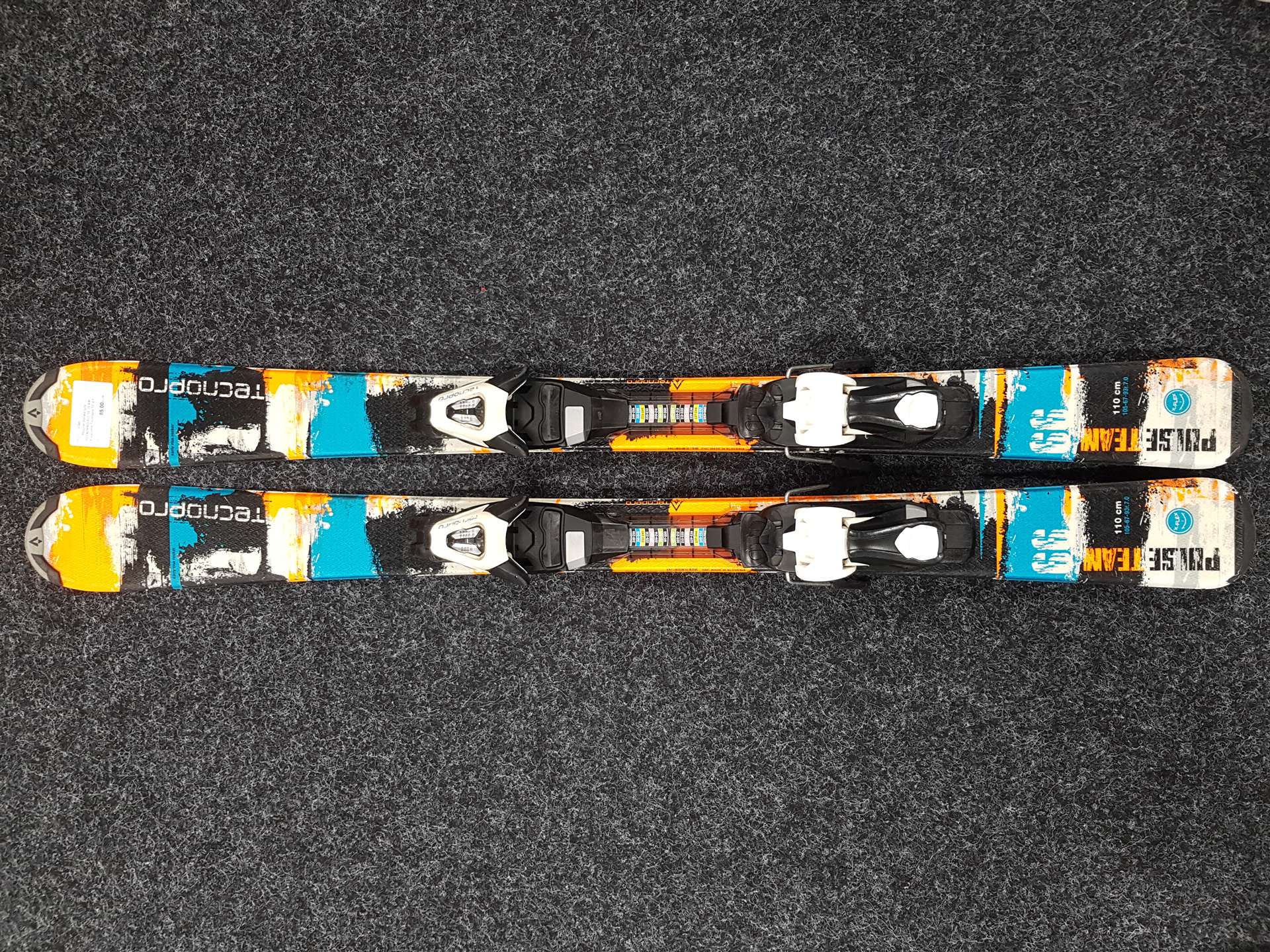 Použité detské lyže TECNOPRO PULSE TEAM  + viazanie Tecnopro TC 4.5