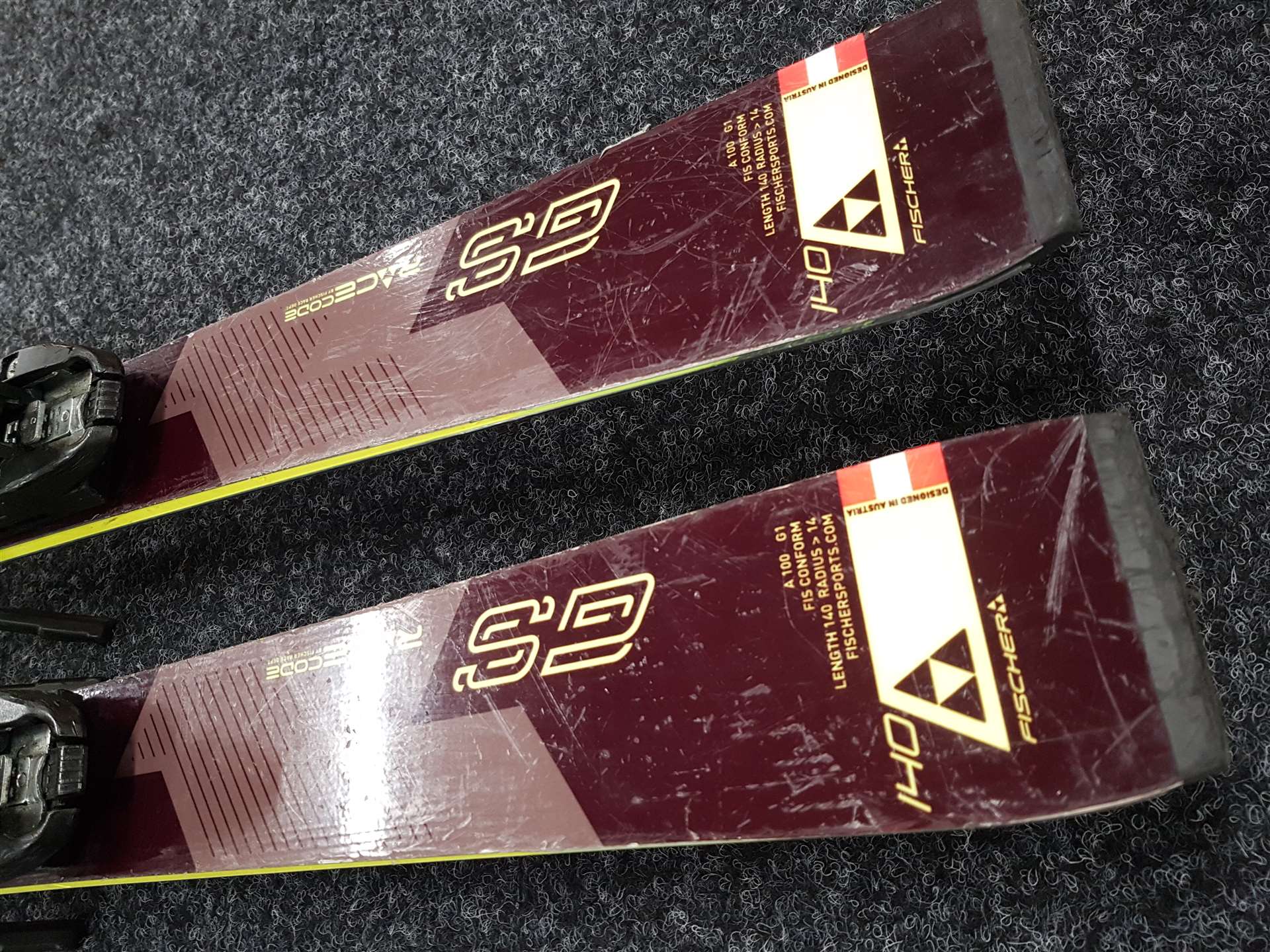 Použité lyže FISCHER Worldcup GS RC4 + vázání Fischer RC4 z11